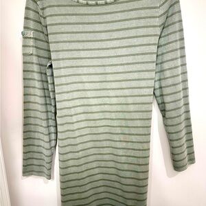 Vineyard Vines Olive Striped Long Sleeve Shirt